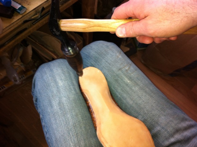 Pegging Sole at Heel